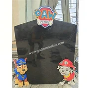 Paw Patrol Cartoon Memorial Headstone